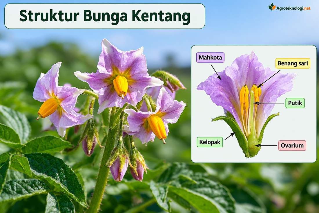 Morfologi Bunga Tanaman Kentang