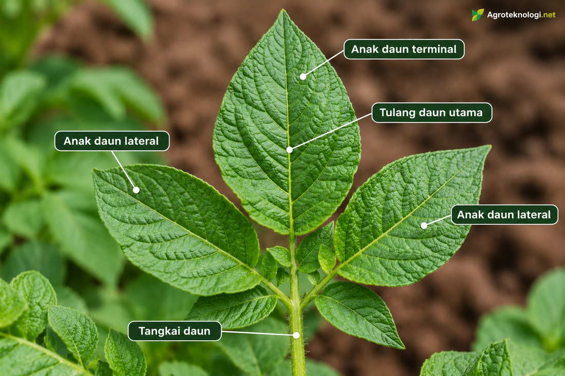 Morfologi Daun Tanaman Kentang
